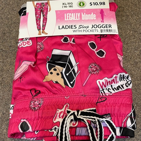 🆕 Briefly Stated “Legally Blonde” Jogger MGM PJ Pants #Elle - Picture 5 of 7